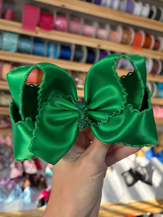 Green satin MS